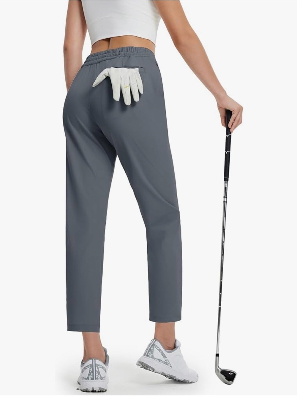 Under Armour HeatGear Link Golf Pants Dark Grey Fitted Womens Size 2 Stretch